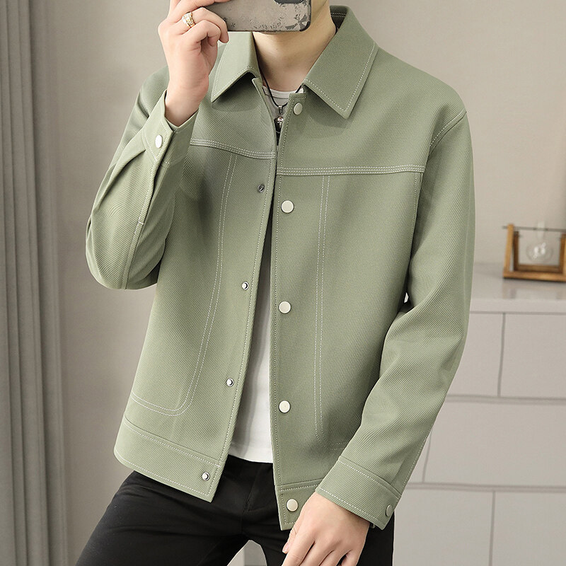 Men's Lapel Jacket High-end Casual Coat All-match Coat
